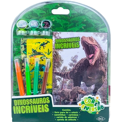 Kit Para Colorir  Disney Cor E Diversão Dinossauros Incríveis - DLC (MP)