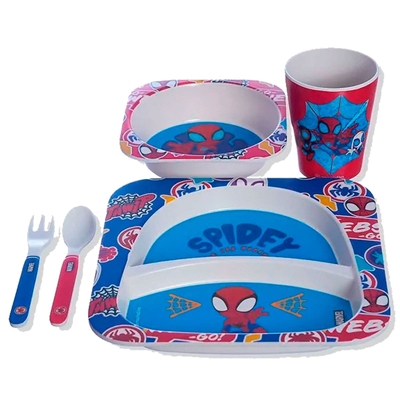 Kit Infantil Para Refeição Zonacriativa Spider Man (MP)