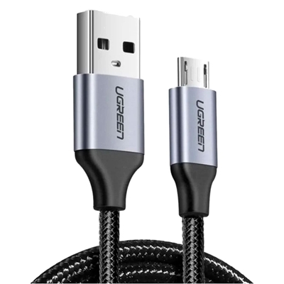 Cabo USB Ugreen Para Micro USB 1m Nylon US290 Preto (MP)