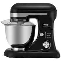 Batedeira Planetária Philco Turbo Double Bowl Preto E Inox PBQ600P