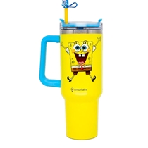 Copo Térmico Zonacriativa Com Pingente Bob Esponja 1,15L (MP)