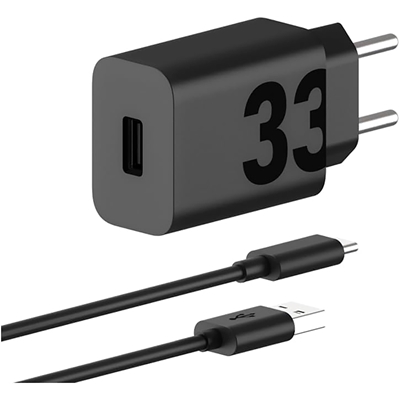 Carregador de Parede Motorola 33W USB-C Preto