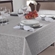 Toalha De Mesa Branyl Jacquard Zani 140x140cm Pérola (MP)