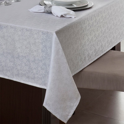 Toalha De Mesa Branyl Jacquard Zani 140x210cm Branco (MP)