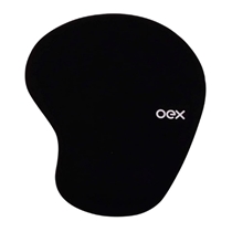 Mousepad OEX Com Apoio Em Gel Preto MP200 (MP)