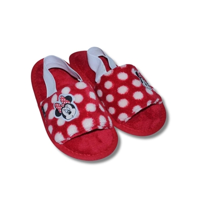 Pantufa Infantil 27/28 Disney Gardenia Minnie Mouse Vermelho 4928 (MP)