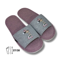 Pantufa Infantil 37/38 Disney Gardenia Minnie Cinza 5938 (MP)