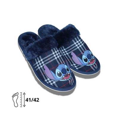 Pantufa Infantil 41/42 Disney Stitch Azul 6242 (MP)