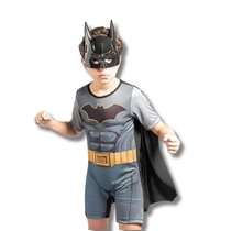 Fantasia Infantil Curta Batman Tamanho M 6 A 8 Anos (MP)