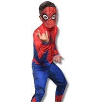 Fantasia Infantil Longa Homem Aranha Clássica P 3 A 5 Anos (MP)