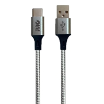 Cabo USB-A/USB-C Proeletronic 1,5m Cinza (MP)