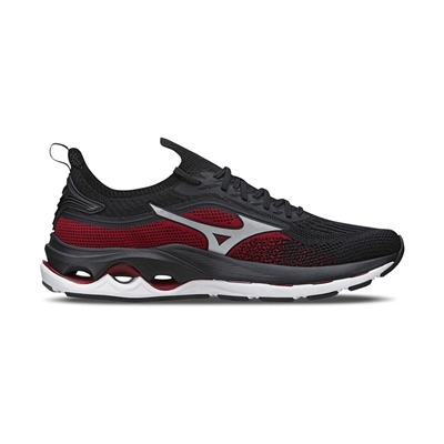 Tênis de Corrida Masculino N° 38 Mizuno Wave Legend 3 Preto Vermelho (MP)