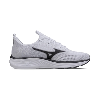 Tênis de Corrida Masculino N° 38 Mizuno Cool Ride 2 Branco Preto (MP)