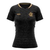 Camisa Feminina De Futebol Braziline Flamengo Brook P (MP)