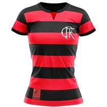Camisa Flamengo Tri Feminina Braziline Retrô CRF P (MP)