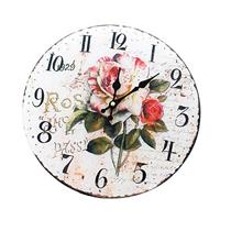 Relógio de Parede Latcor Pequeno Ilustração Rosa LA3-5171