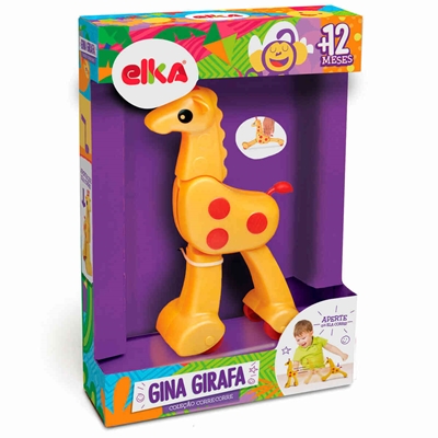 Brinquedo Elka Gina Girafa Amarelo - 286
