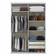 Guarda-Roupa 2 Portas THB Harmony Glass Com Espelho 2 Gavetas Branco 4352