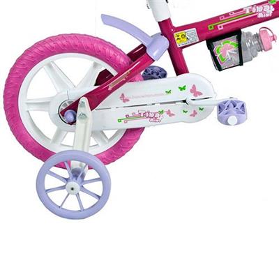 Bicicleta Infantil Aro 12 Houston Tina Mini TM12J com Rodinhas, Cestinha e  Squeeze - WT Promoções