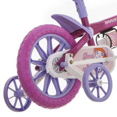 Bicicleta Infantil Aro 12 Houston Tina Mini TM12J com Rodinhas, Cestinha e  Squeeze - WT Promoções